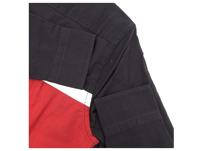 Autre Marque Camisa polo de algodón Levi's negra roja blanca S Negro Blanco - vista 4