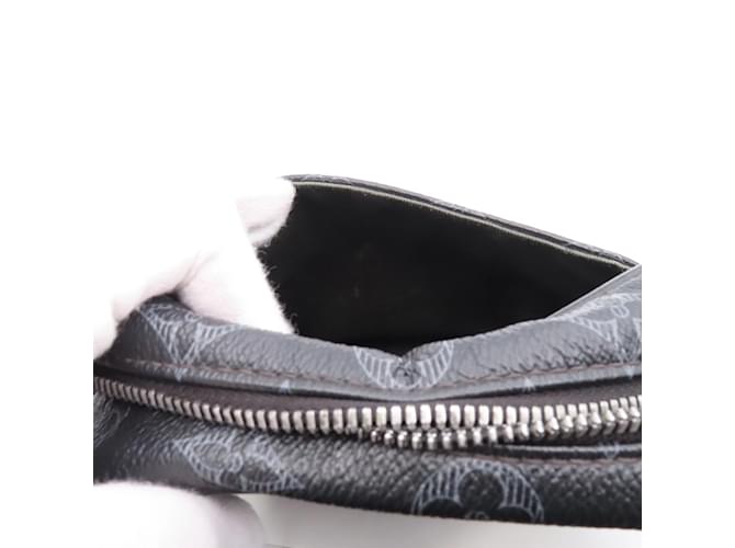Louis Vuitton Monogram Eclipse Vivienne Danube PM Shoulder Bag Black Green Khaki - view 11