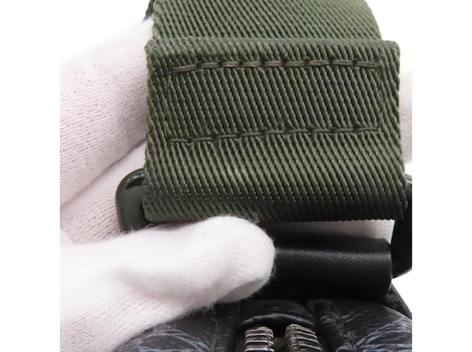 Louis Vuitton Monogram Eclipse Vivienne Danube PM Shoulder Bag Black Green Khaki - view 13
