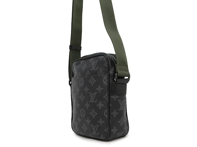 Louis Vuitton Monogram Eclipse Vivienne Danube PM Shoulder Bag Black Green Khaki - view 2