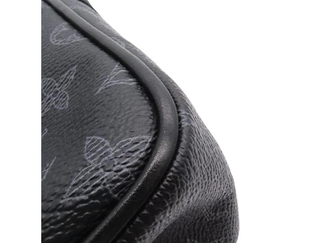 Louis Vuitton Monogram Eclipse Vivienne Danube PM Shoulder Bag Black Green Khaki - view 6