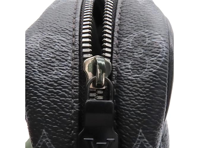Louis Vuitton Monogram Eclipse Vivienne Danube PM Shoulder Bag Black Green Khaki - view 9