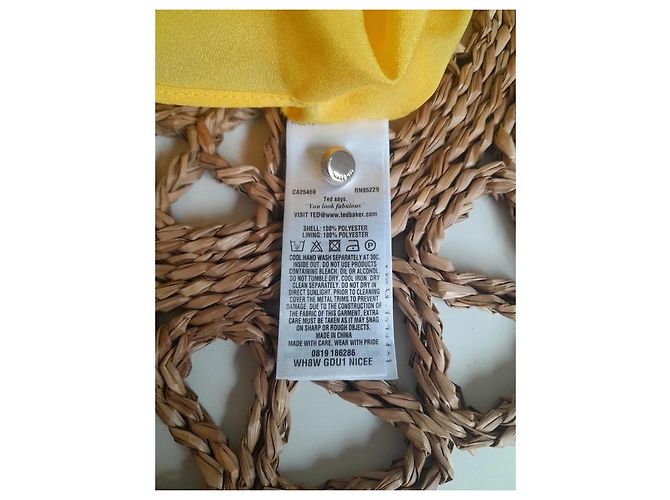 Vestido Ted Baker Amarillo - vista 6
