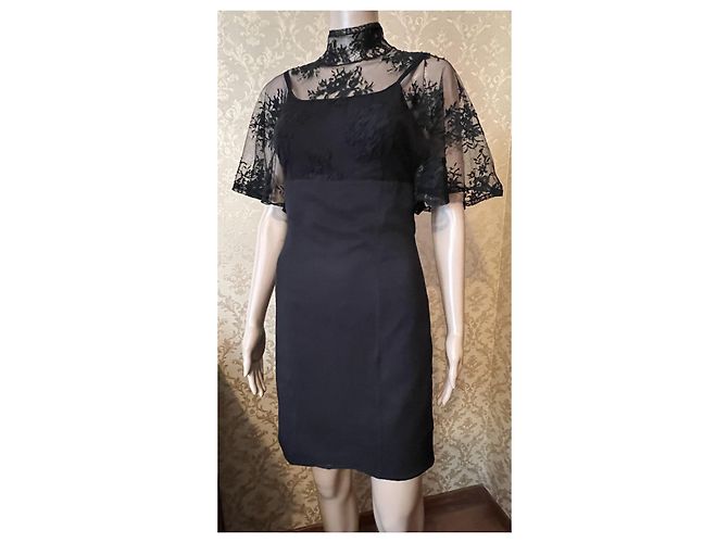 Red Valentino Seidenkleid schwarz - Ansicht 10