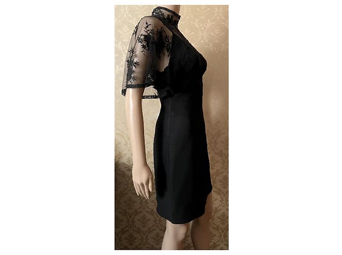 Red Valentino Seidenkleid schwarz - Ansicht 11