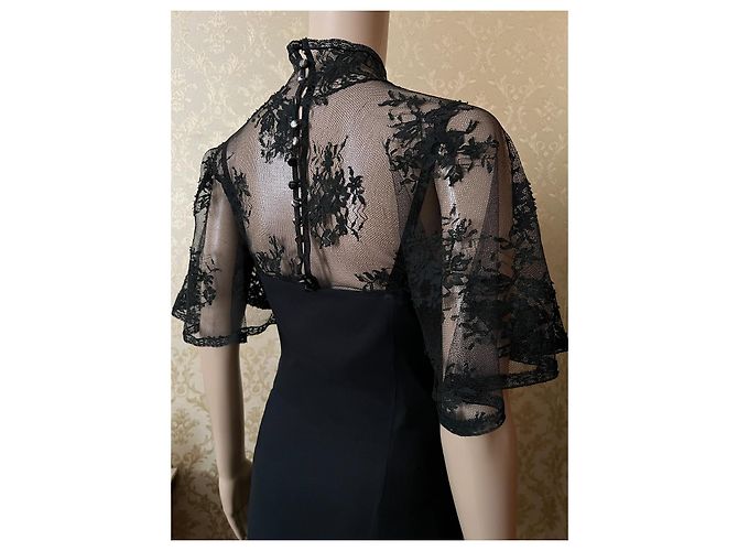 Red Valentino Seidenkleid schwarz - Ansicht 13