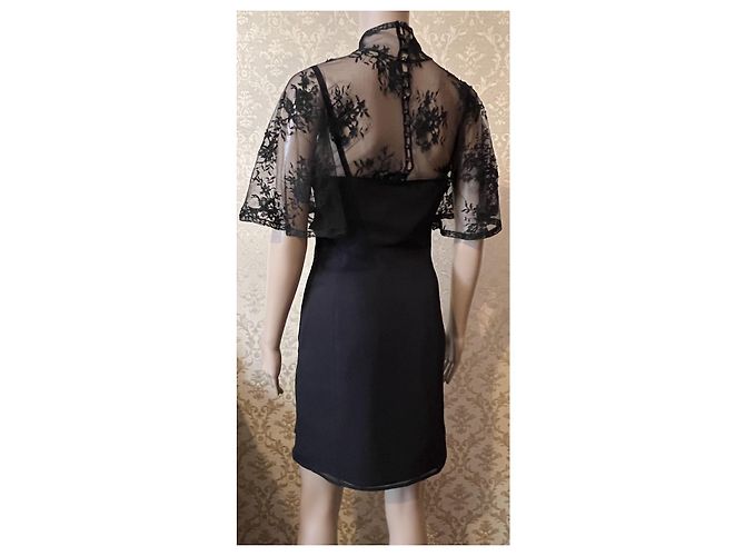 Red Valentino Seidenkleid schwarz - Ansicht 14