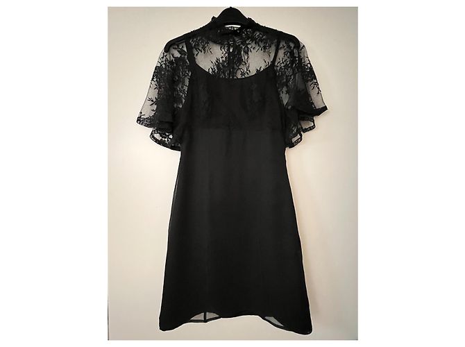 Red Valentino Seidenkleid schwarz - Ansicht 2