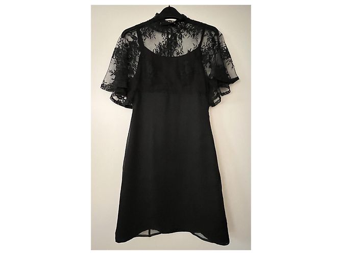 Red Valentino Seidenkleid schwarz - Ansicht 3
