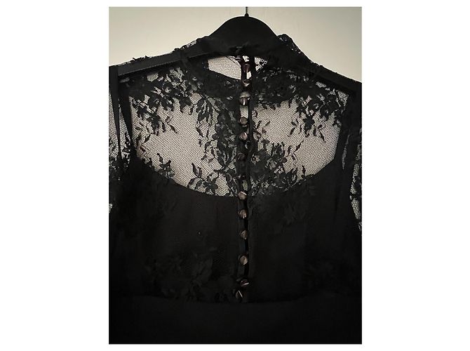 Red Valentino Seidenkleid schwarz - Ansicht 4