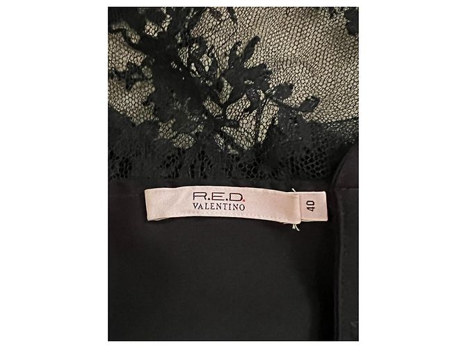 Red Valentino Seidenkleid schwarz - Ansicht 5