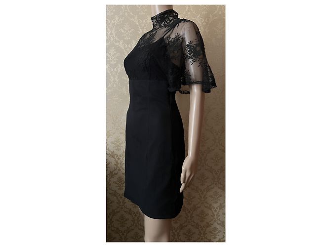 Red Valentino Seidenkleid schwarz - Ansicht 8