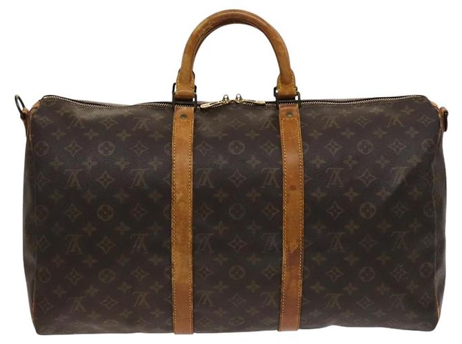 LOUIS VUITTON Monogram Keepall Bandouliere 50 Sac Boston M41416 LV Auth 128979 Monogramme - vue 2