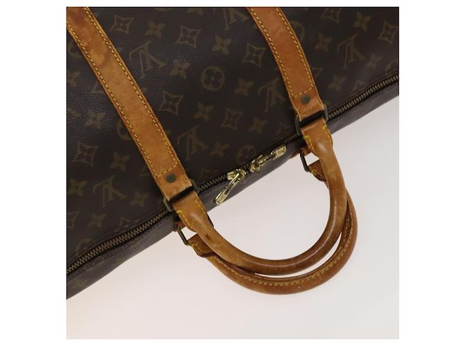 LOUIS VUITTON Monogram Keepall Bandouliere 50 Sac Boston M41416 LV Auth 128979 Monogramme - vue 7