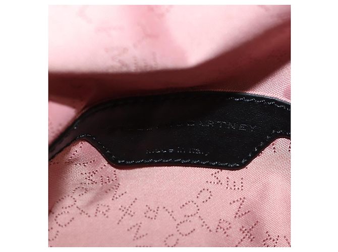 Autre Marque Zaino Falabella Chain in suede nero e argento di Stella MacCartney 364517 Auth BA3253 - vista 21