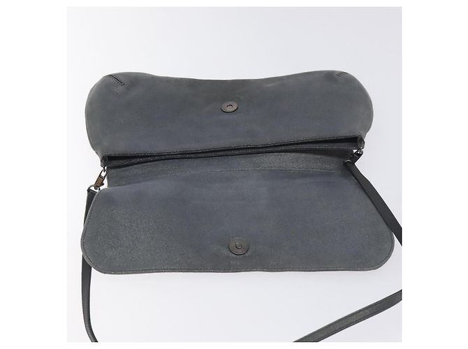 Borsa a Spalla Vala in Camoscio Grigio Argento di Salvatore Ferragamo Auth BA3518 Marrone - vista 10