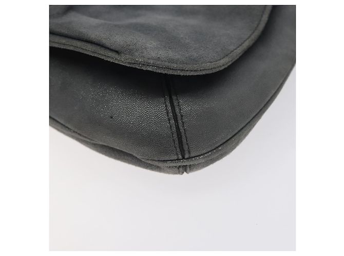 Borsa a Spalla Vala in Camoscio Grigio Argento di Salvatore Ferragamo Auth BA3518 Marrone - vista 9