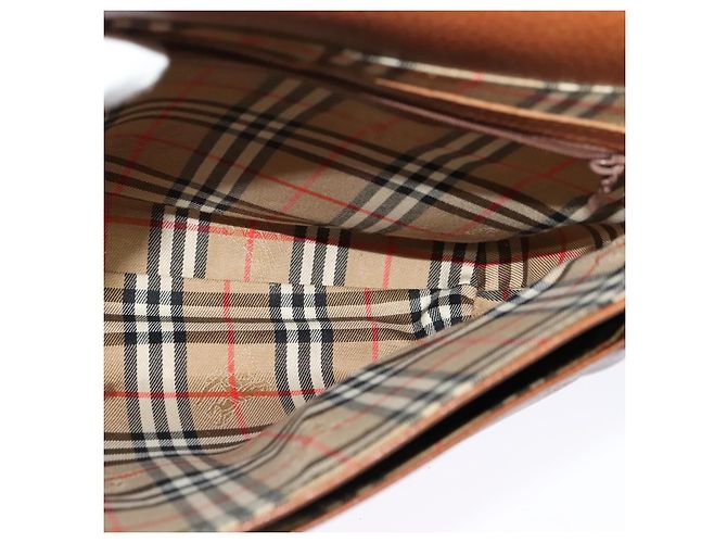 Autre Marque Borsa a Spalla Burberrys in Pelle Marrone Oro Auth BA3605 D'oro - vista 18