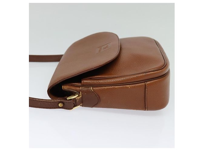 Autre Marque Borsa a Spalla Burberrys in Pelle Marrone Oro Auth BA3605 D'oro - vista 3