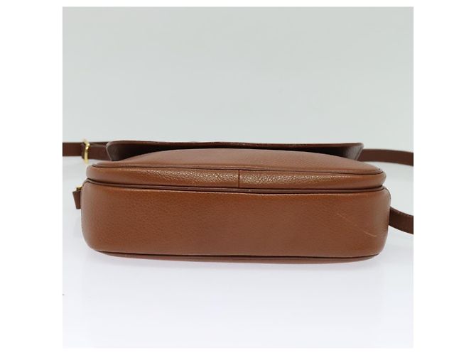 Autre Marque Borsa a Spalla Burberrys in Pelle Marrone Oro Auth BA3605 D'oro - vista 5