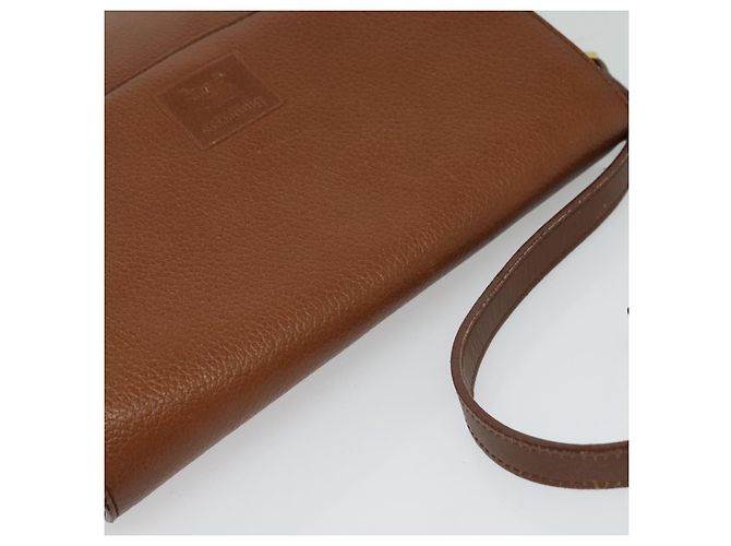 Autre Marque Borsa a Spalla Burberrys in Pelle Marrone Oro Auth BA3605 D'oro - vista 6