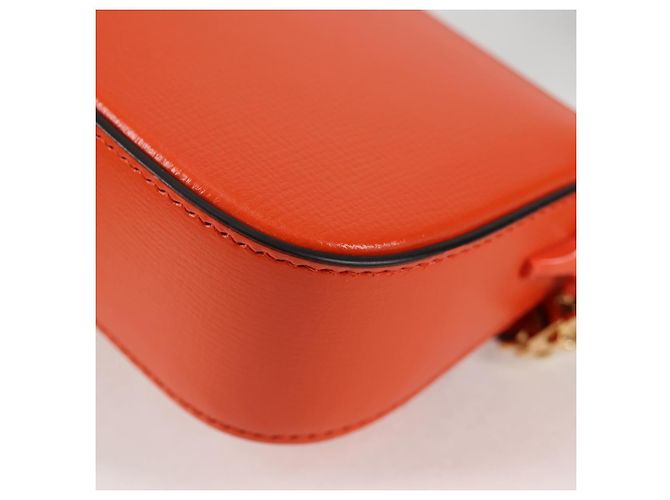 Borsa a spalla in pelle GUCCI Sherry Line arancione rosso navy 726863 Auth 127887M - vista 18