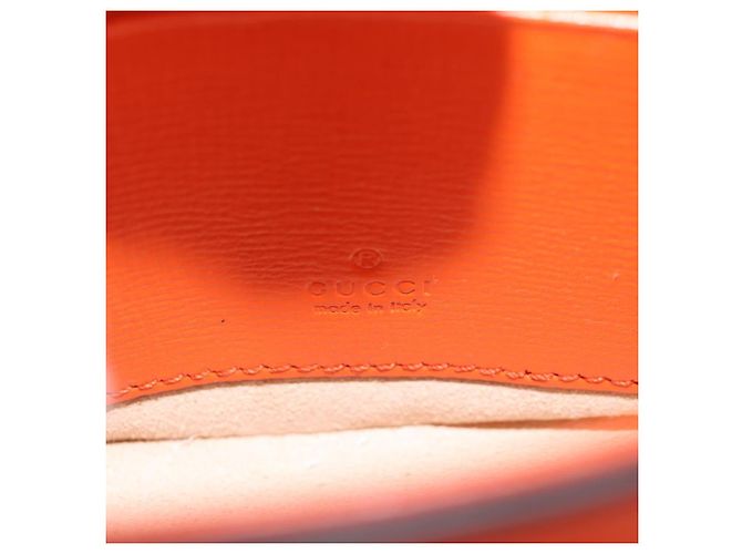 Borsa a spalla in pelle GUCCI Sherry Line arancione rosso navy 726863 Auth 127887M - vista 20
