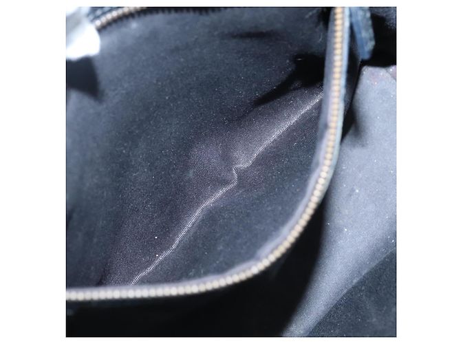 Borsa a mano in tela GG Gucci nera e oro 120895 Auth 130978 Nero D'oro - vista 11