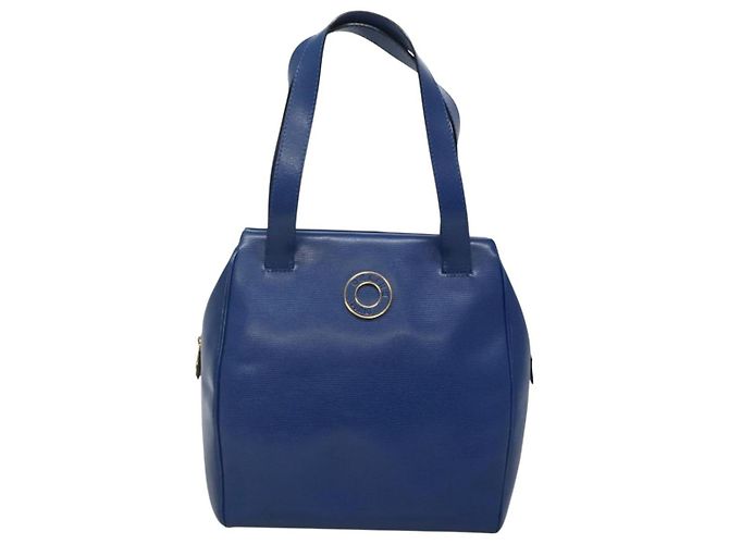 Céline Borsa a Spalla CELINE in Pelle Blu Oro Auth BA3538 D'oro - vista 13