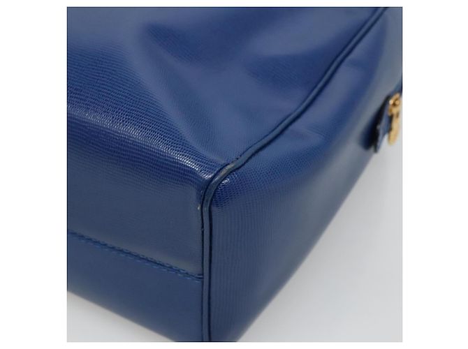 Céline Borsa a Spalla CELINE in Pelle Blu Oro Auth BA3538 D'oro - vista 15