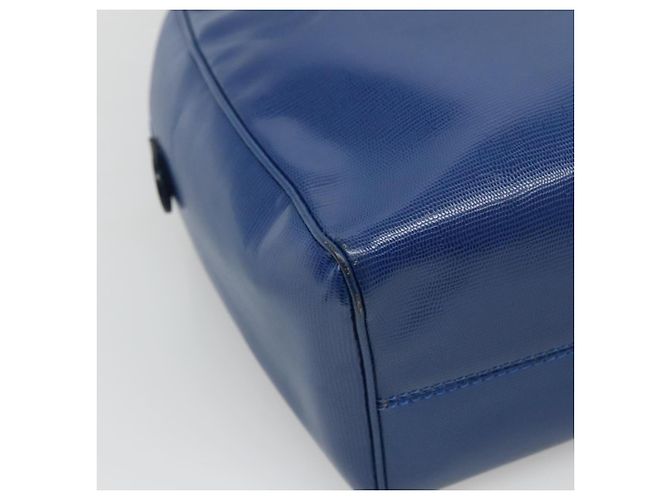 Céline Borsa a Spalla CELINE in Pelle Blu Oro Auth BA3538 D'oro - vista 16