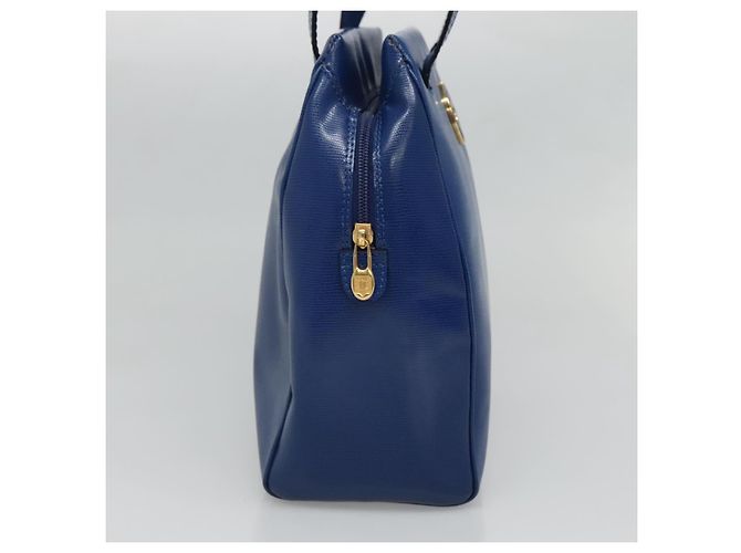 Céline Borsa a Spalla CELINE in Pelle Blu Oro Auth BA3538 D'oro - vista 3