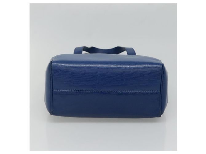 Céline Borsa a Spalla CELINE in Pelle Blu Oro Auth BA3538 D'oro - vista 5