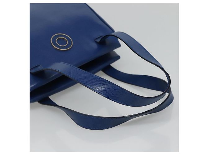 Céline Borsa a Spalla CELINE in Pelle Blu Oro Auth BA3538 D'oro - vista 7