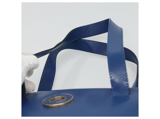 Céline Borsa a Spalla CELINE in Pelle Blu Oro Auth BA3538 D'oro - vista 8