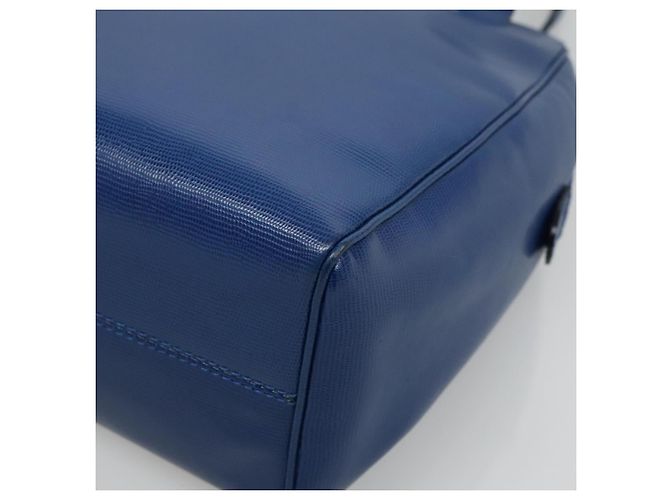 Céline Borsa a Spalla CELINE in Pelle Blu Oro Auth BA3538 D'oro - vista 9
