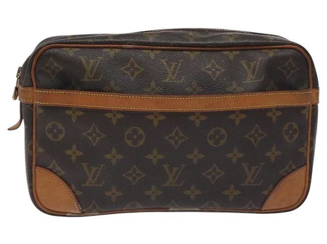 LOUIS VUITTON Monogram Compiegne 28 Clutch Bag M51845 LV Auth BA3523 - view 13