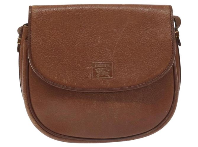 Burberry Borsa a spalla in pelle marrone dorato Auth ti3255 D'oro - vista 13