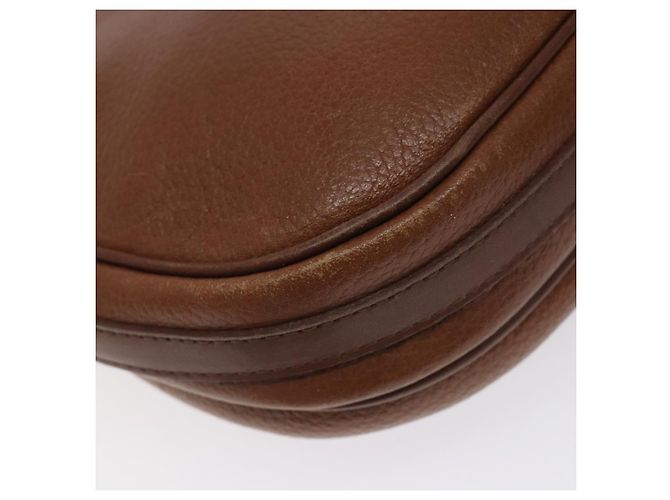 Burberry Borsa a spalla in pelle marrone dorato Auth ti3255 D'oro - vista 16