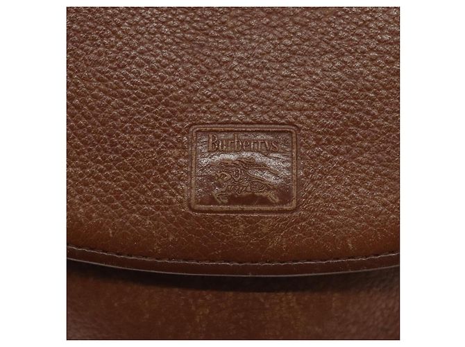 Burberry Borsa a spalla in pelle marrone dorato Auth ti3255 D'oro - vista 17