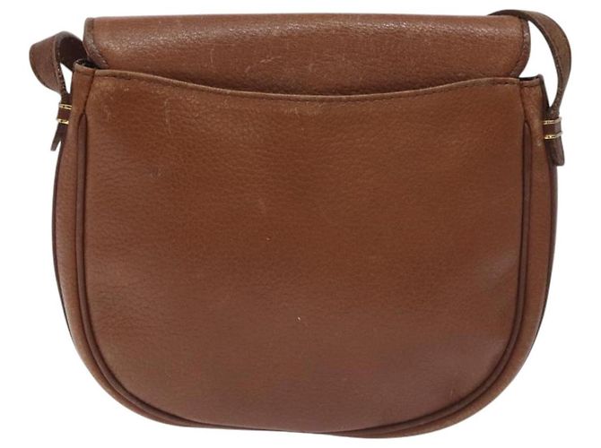 Burberry Borsa a spalla in pelle marrone dorato Auth ti3255 D'oro - vista 2