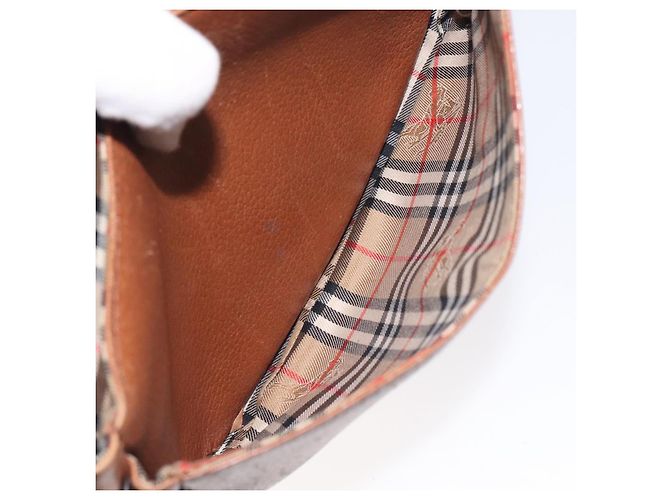 Burberry Borsa a spalla in pelle marrone dorato Auth ti3255 D'oro - vista 20