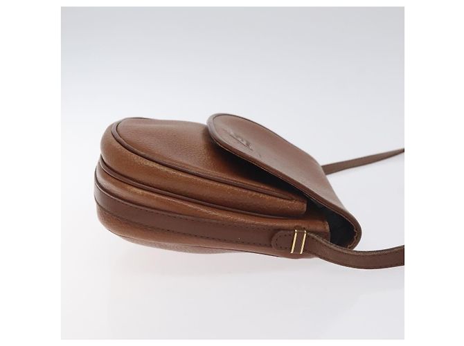 Burberry Borsa a spalla in pelle marrone dorato Auth ti3255 D'oro - vista 3