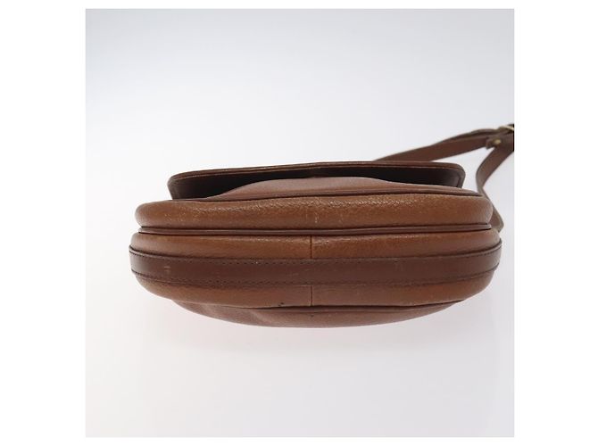 Burberry Borsa a spalla in pelle marrone dorato Auth ti3255 D'oro - vista 5