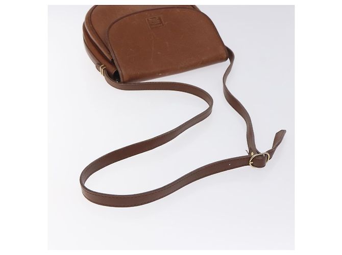 Burberry Borsa a spalla in pelle marrone dorato Auth ti3255 D'oro - vista 7