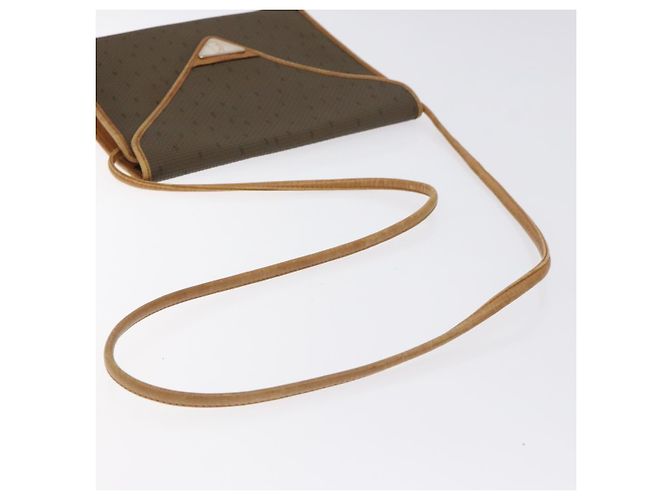 Borsa a Spalla SAINT LAURENT PVC Marrone Oro Auth am8777 D'oro - vista 7