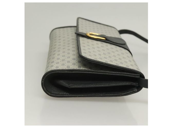 Gucci Borsa a spalla Micro GG Supreme in PVC Navy Gold 89 02 050 Auth BA3432 D'oro Blu navy - vista 3