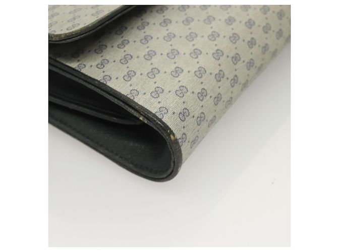 Gucci Borsa a spalla Micro GG Supreme in PVC Navy Gold 89 02 050 Auth BA3432 D'oro Blu navy - vista 8