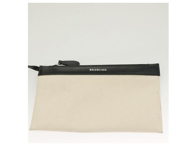 Cabas S Tote Bag aus Canvas in Weiß BALENCIAGA 339933 Auth mr1425 - Ansicht 19