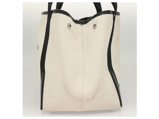 Cabas S Tote Bag aus Canvas in Weiß BALENCIAGA 339933 Auth mr1425 - Ansicht 3